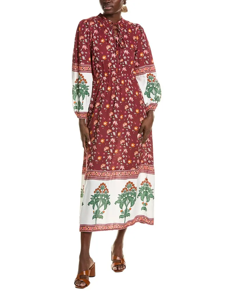 Garrie B Smocked Maxi Dress 1