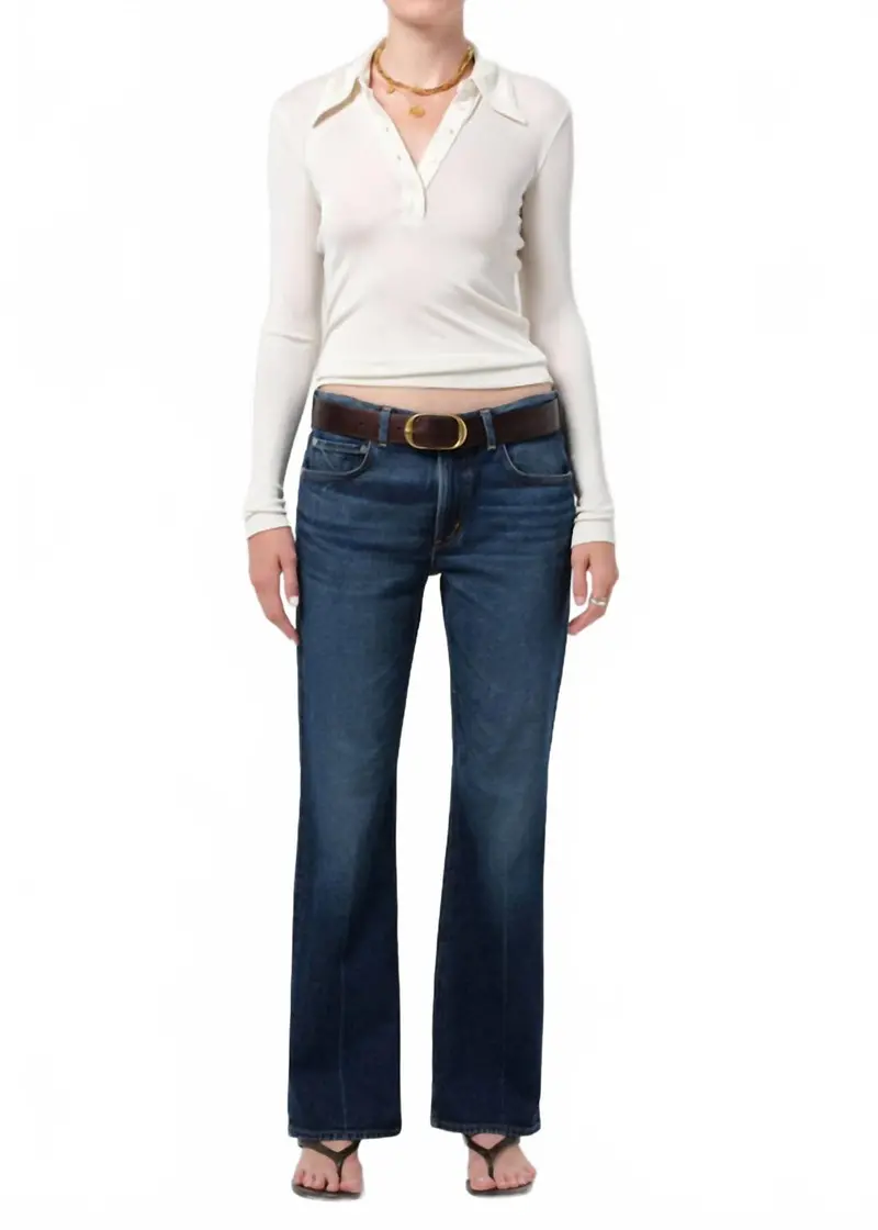 Genova Low Rise Bootcut Jeans In Sutherland 1