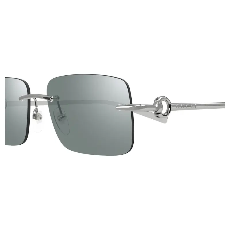 Gg1703s Rimless Sunglasses With Rectangular Grey Lenses 2
