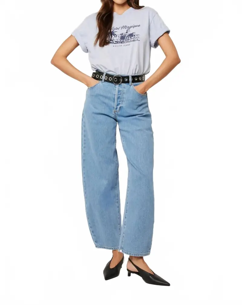 Gigi Barrel Jeans In Country Blue 1