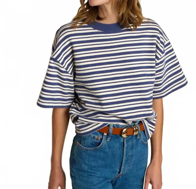 Gio Sweatshirt In Tossed Stripe 1