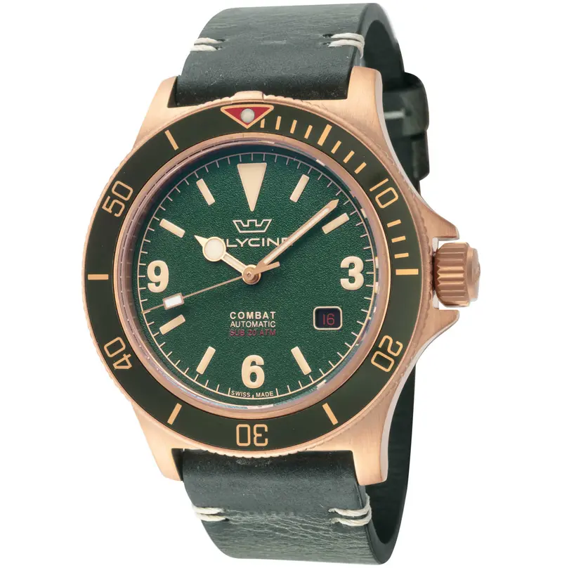 Glycine Men's Combat Sub Bronze 42Mm Automatic Watch 1
