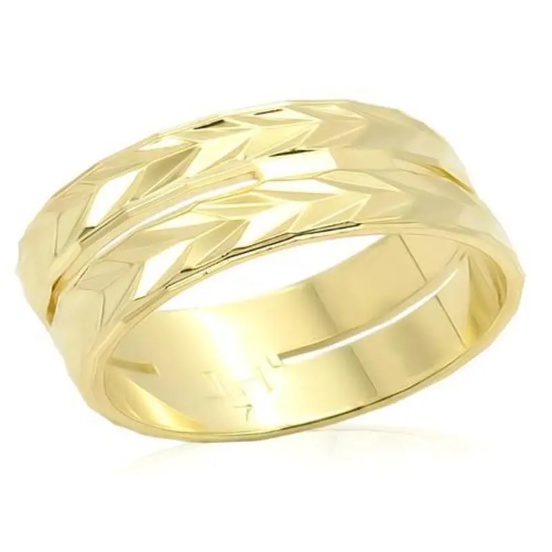 Gold Brass Ring With No Stone 1
