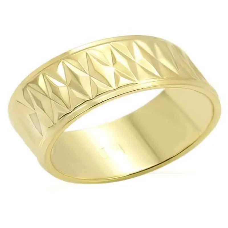 Gold Brass Ring With No Stone 1