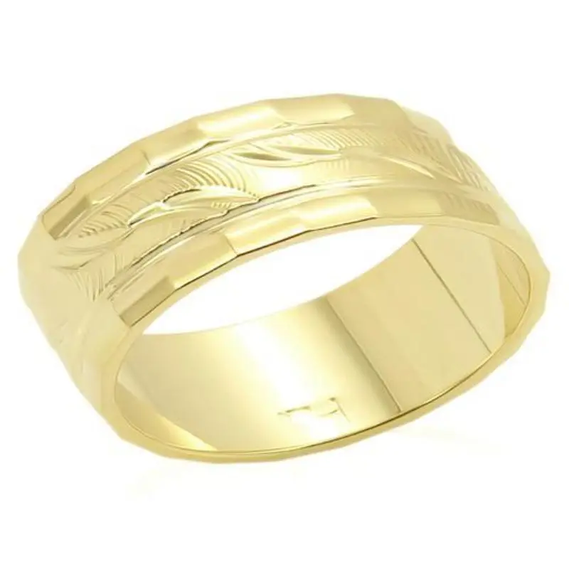 Gold Brass Ring With No Stone 1