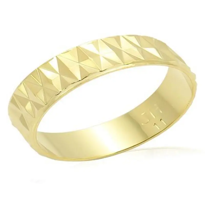 Gold Brass Ring With No Stone 1