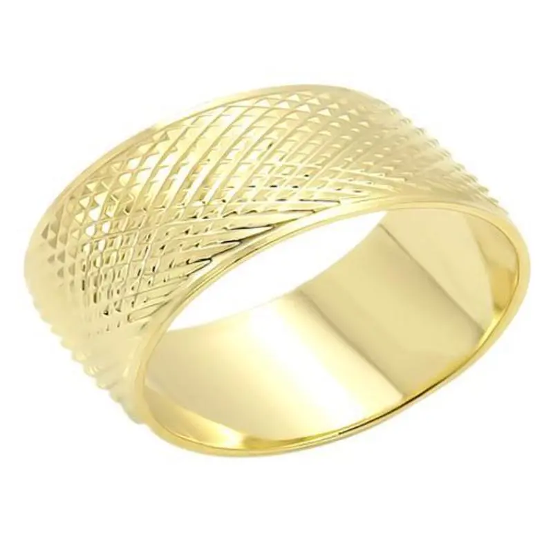 Gold Brass Ring With No Stone 1