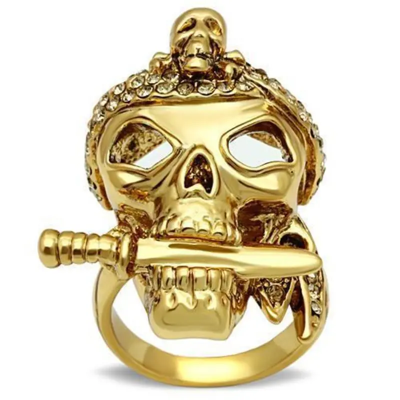 Gold White Metal Ring With Top Grade Crystal In Smoked Quartz 1