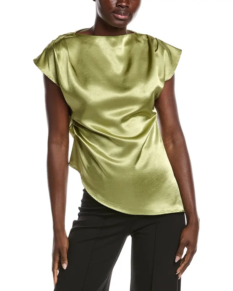 Gracia Asymmetrical Side Pleats Top 1