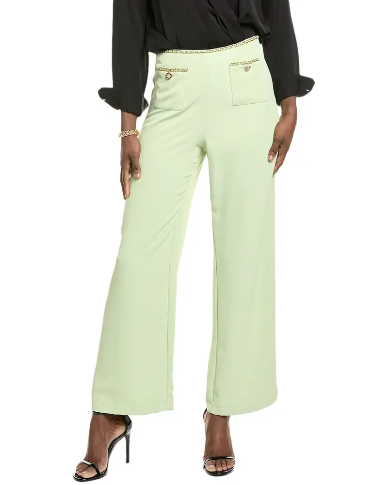 Gracia Chain Trim Wide Leg Pant 1