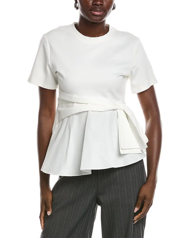 Gracia Crewneck Oversized Bow Top 1