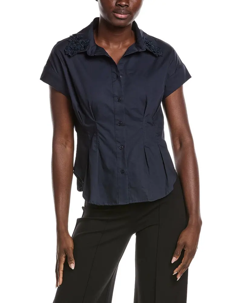 Gracia Darted Cap Sleeve Top 1