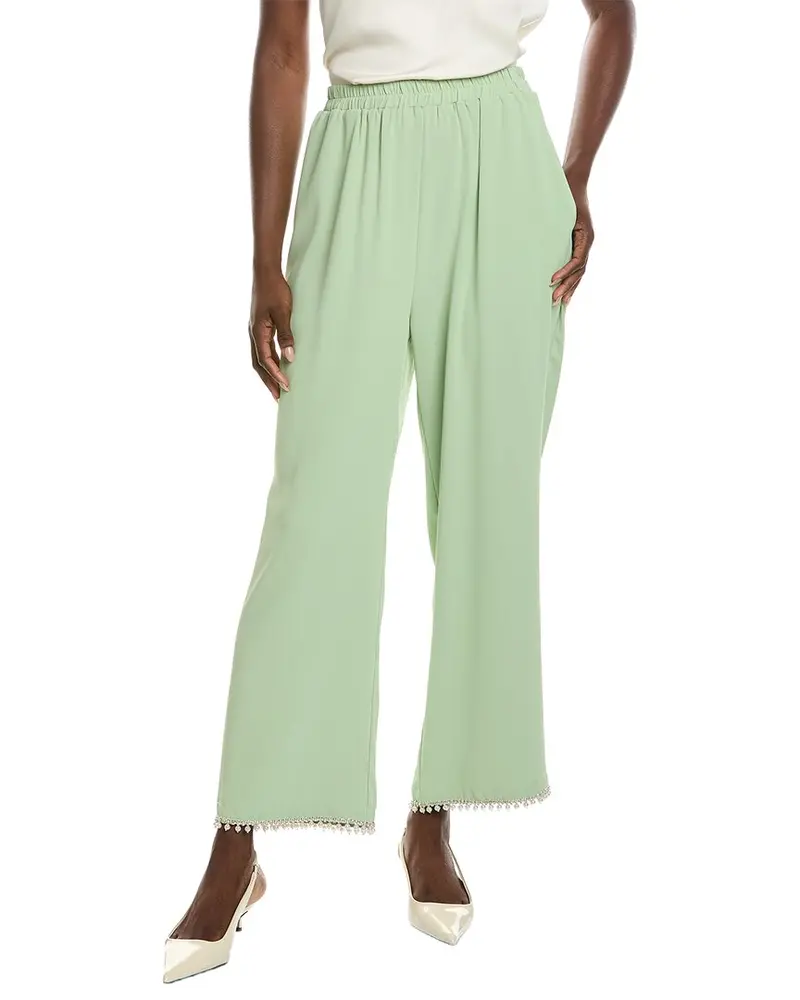Gracia Embellished Hem Pant 1