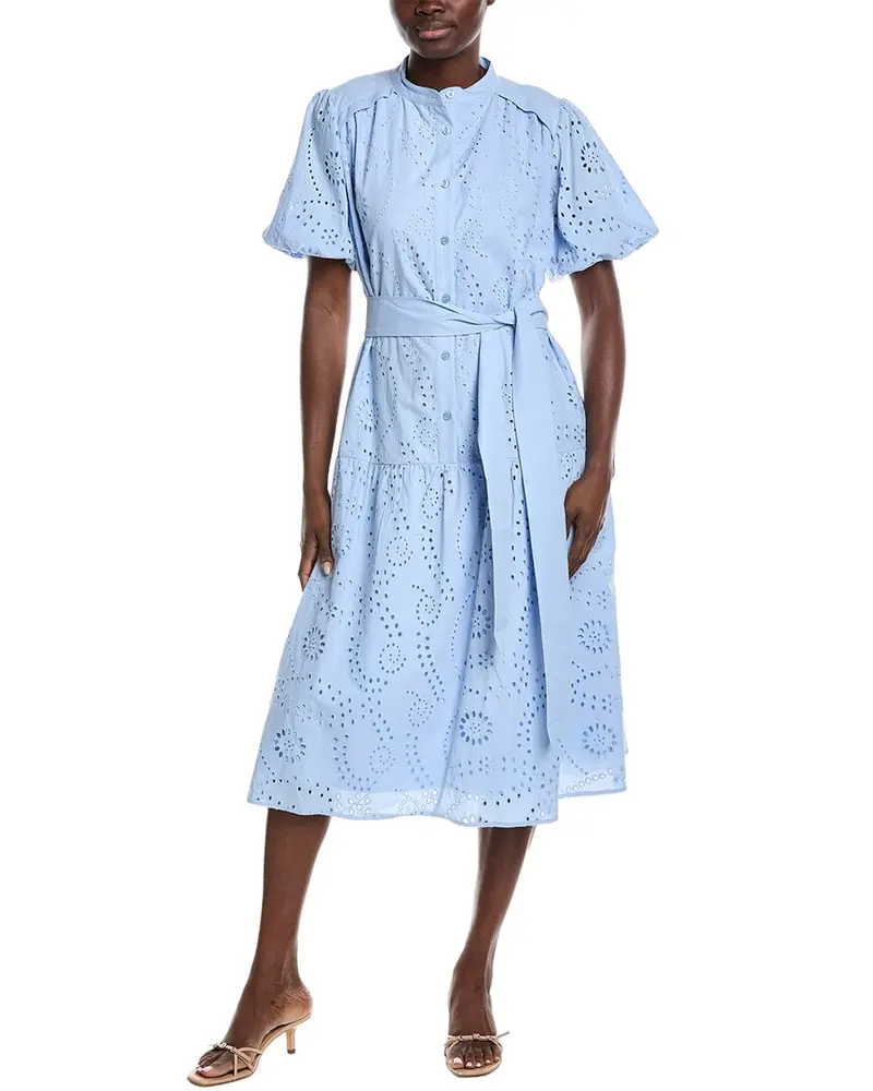 Gracia Eyelet A-Line Dress 1