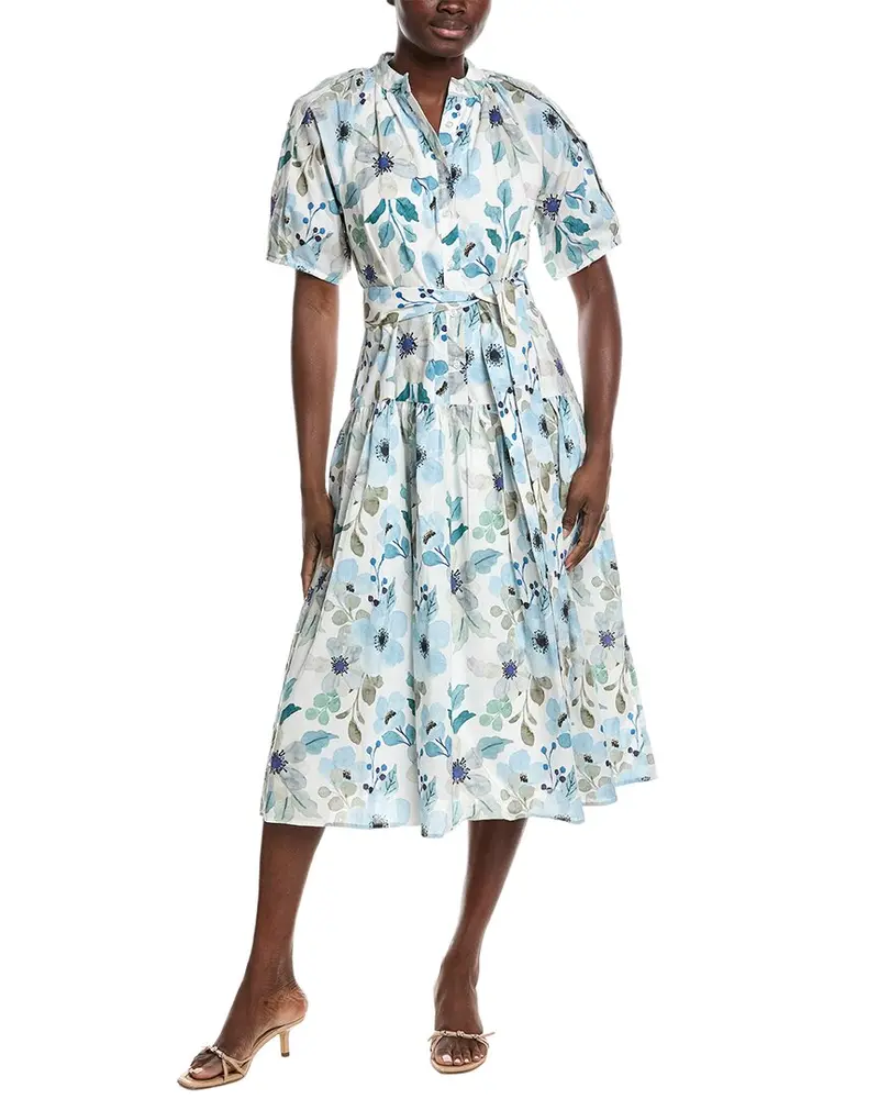 Gracia Floral Print Midi Shirtdress 1