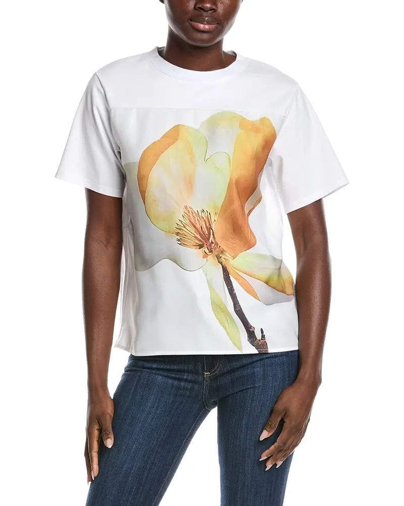 Gracia Flower Print Design T-Shirt 1