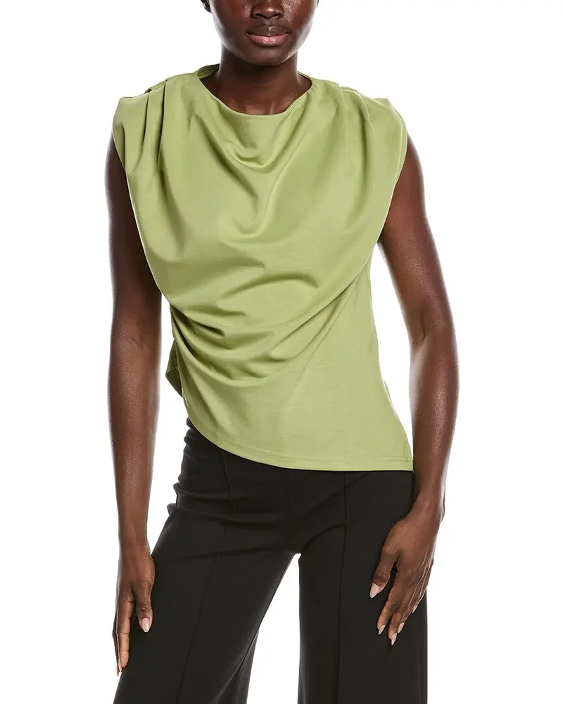 Gracia Gathered Shoulder Drape Top 1