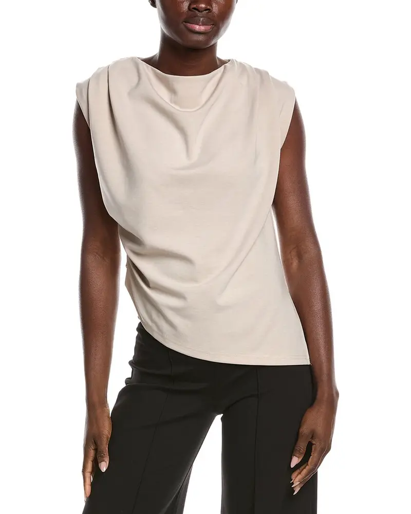 Gracia Gathered Shoulder Drape Top 1