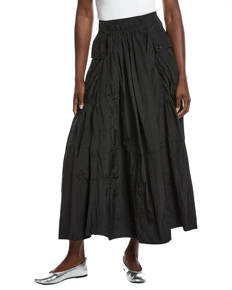 Gracia Long Parachute Cargo Skirt 1