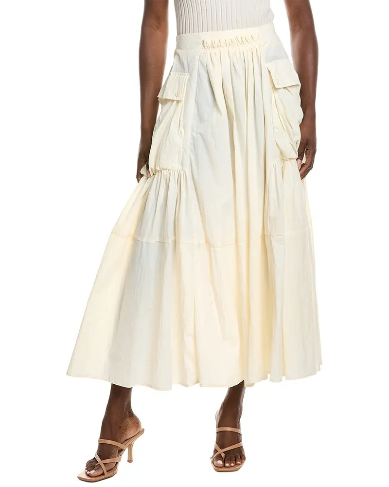 Gracia Long Parachute Cargo Skirt 1