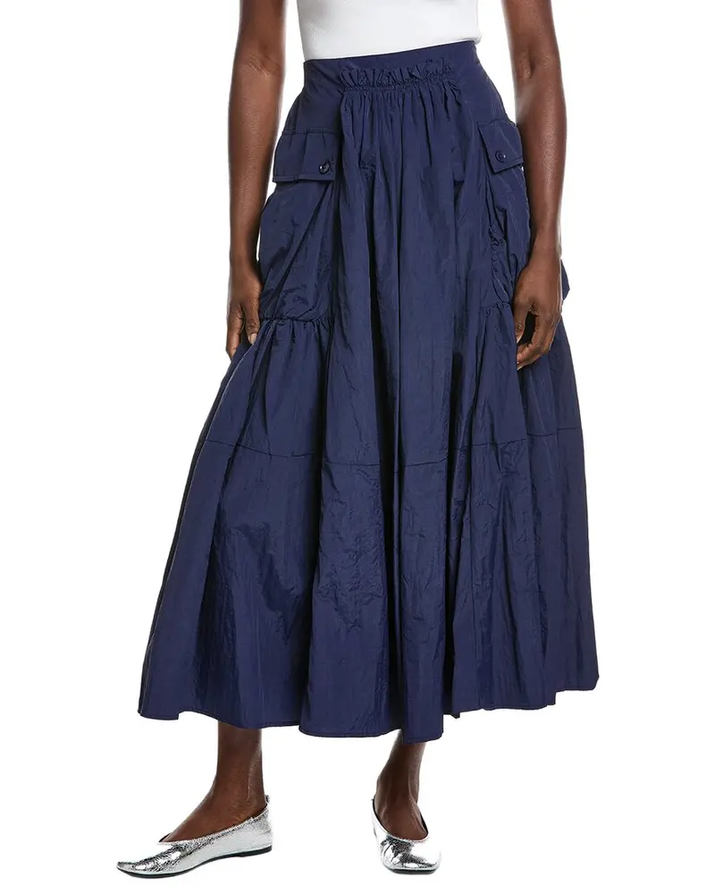 Gracia Long Parachute Cargo Skirt 1