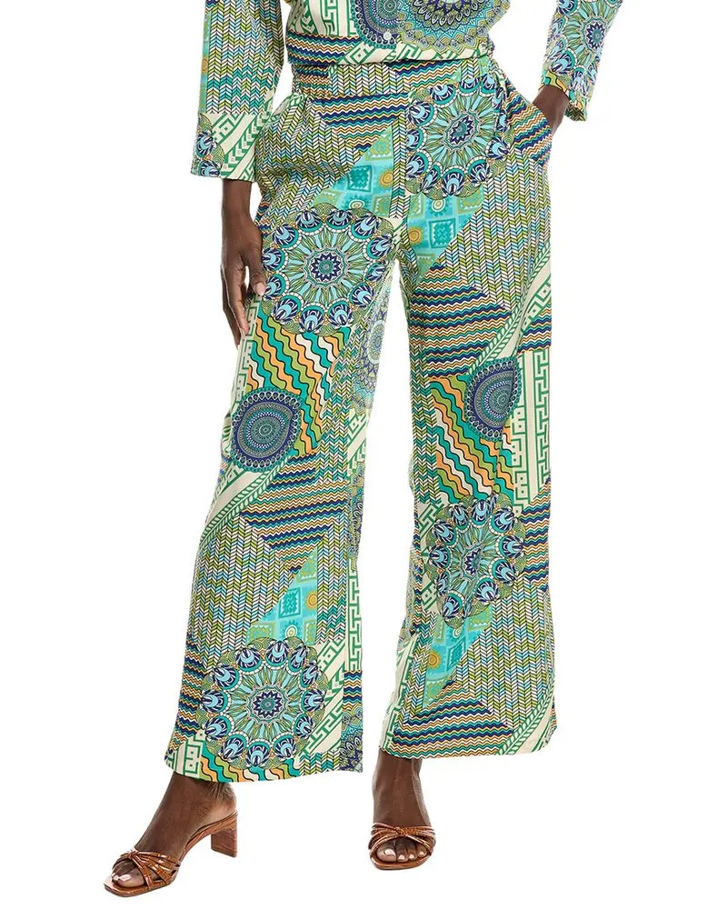 Gracia Print Wide Leg Set Pant 1