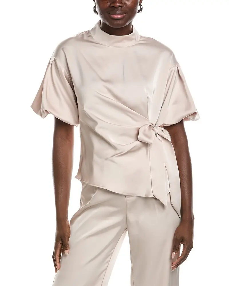 Gracia Side Tie Satin Top 1