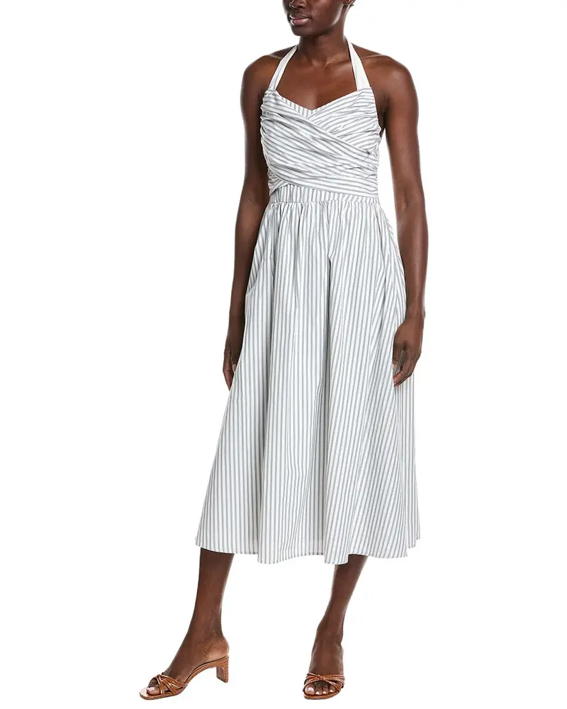 Gracia Stripped Self-Tie Dress 1