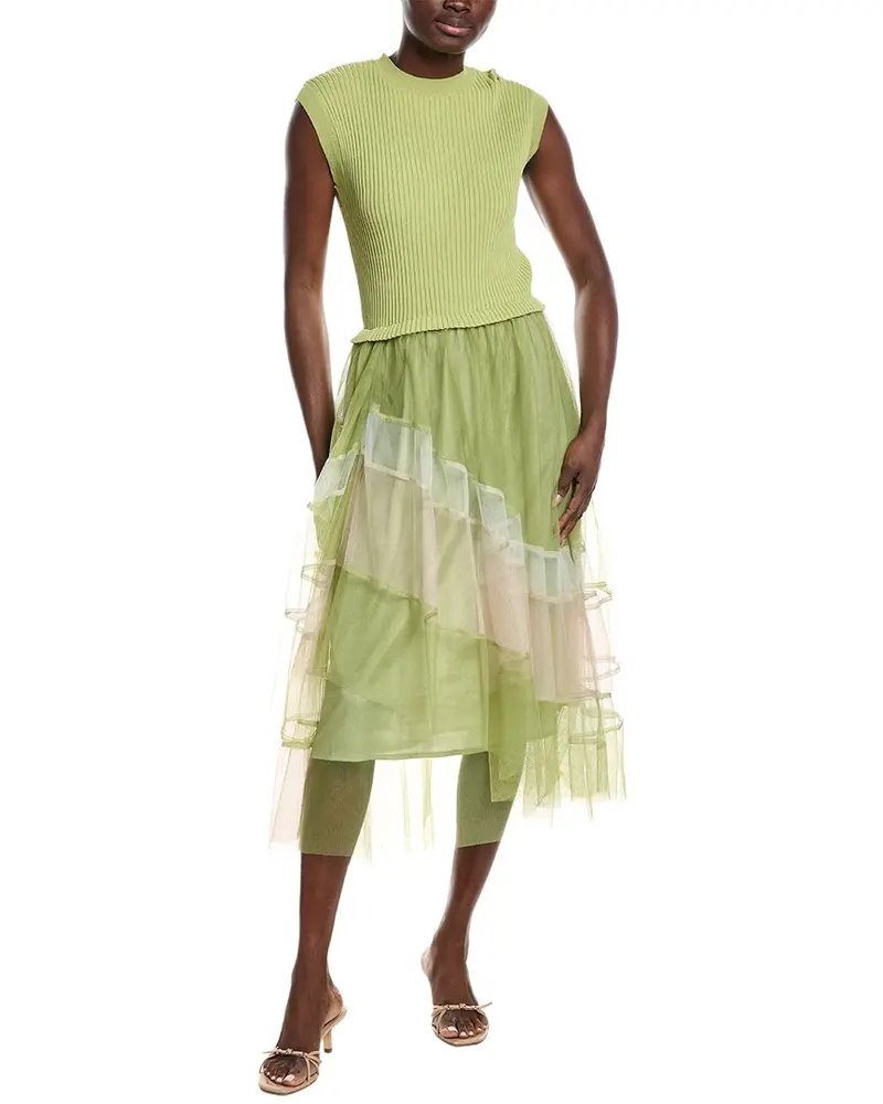 Gracia Tulle Skirt A-Line Midi Dress 1