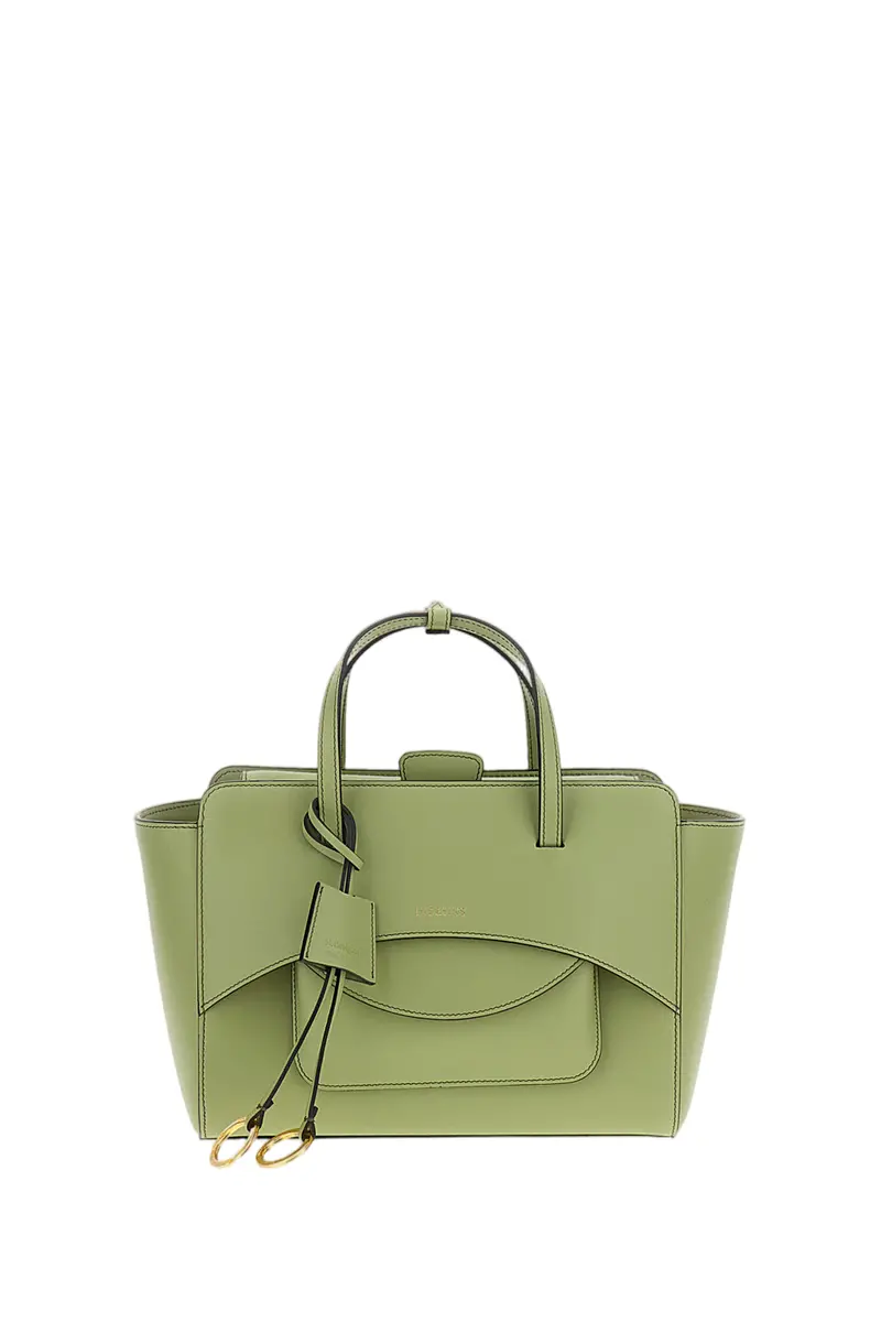 Green Flap M Leather Crossbody Bag 1