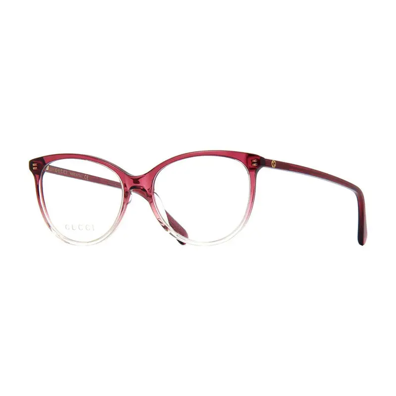 Gucci Eyeglasses Cat Eye Full Rim, Blue Gradient Frame And Clear Demo Lenses Lens Gg0550o004 1