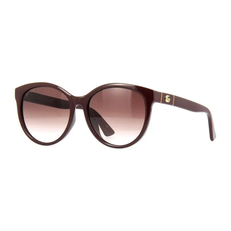 Gucci Sunglasses Cat Eye Full Rim, Brown Frame And Brown Gradient Lens Gg0636sk003 1