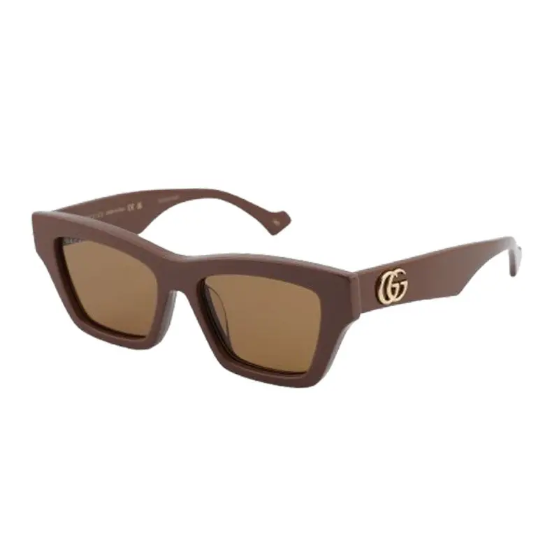 Gucci Sunglasses Square Full Rim, Brown Frame And Brown Lens Gg1753s005 1