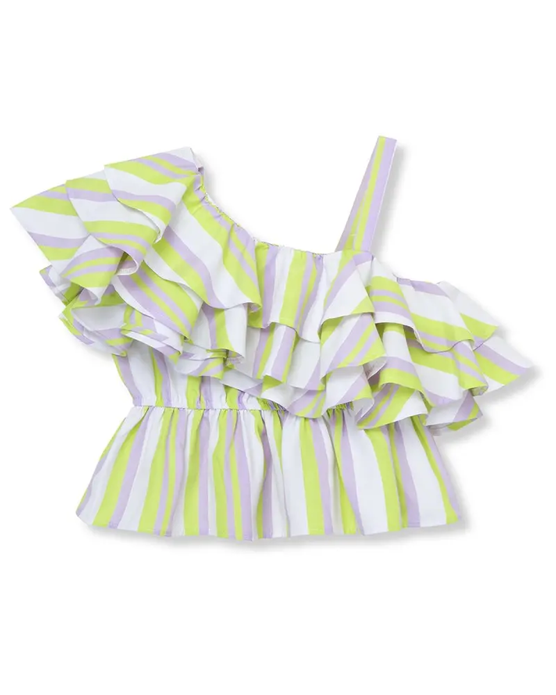 Habitual One Shoulder Tiered Top 1