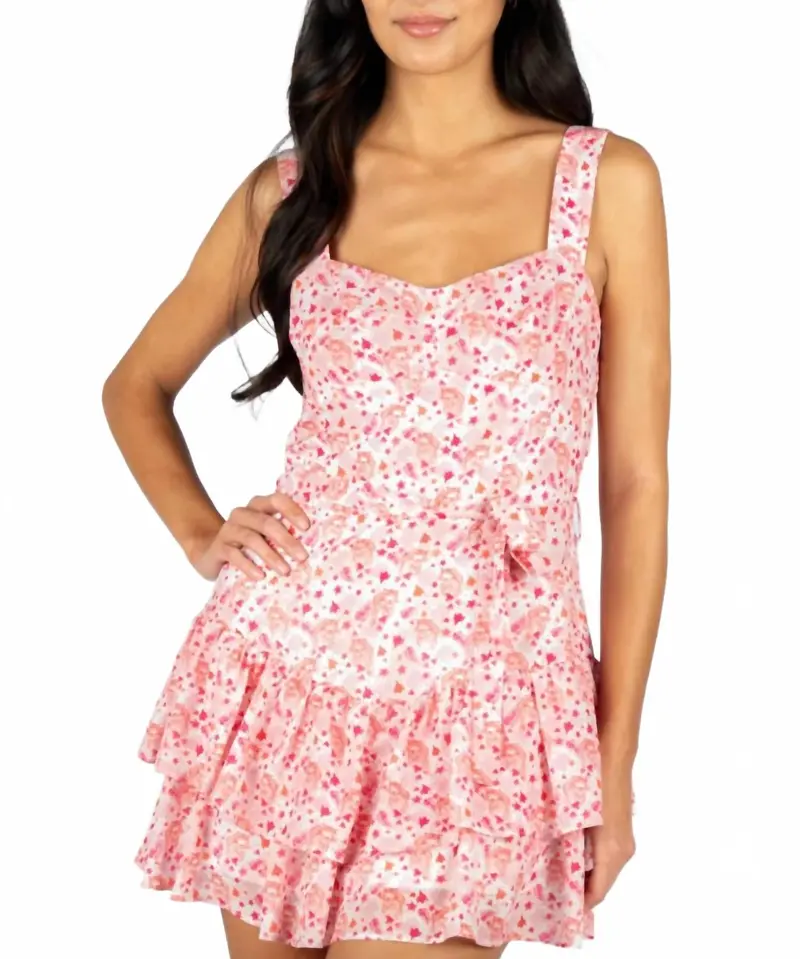 Hailey Romper In Tiger Orchid Love 1