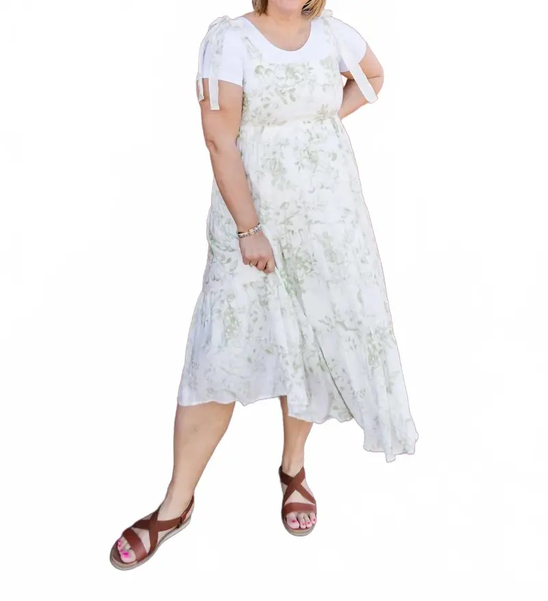 Haley Midi Dress In Green 1