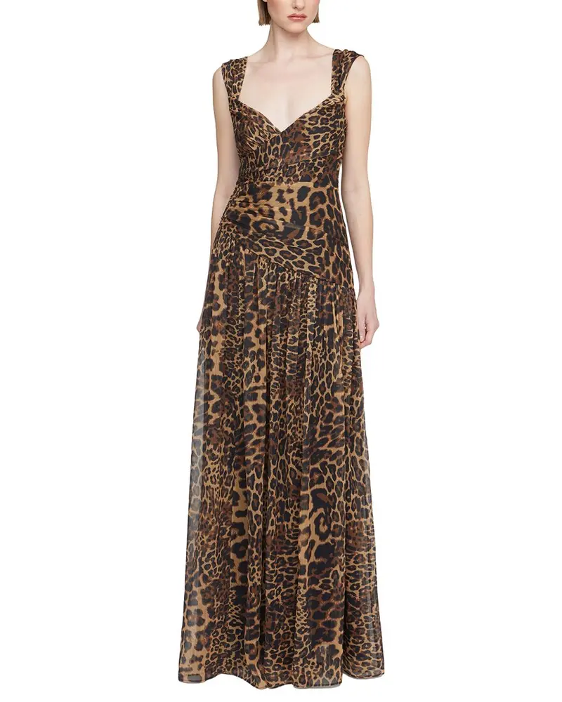 Halston Claudia Chiffon Gown 1