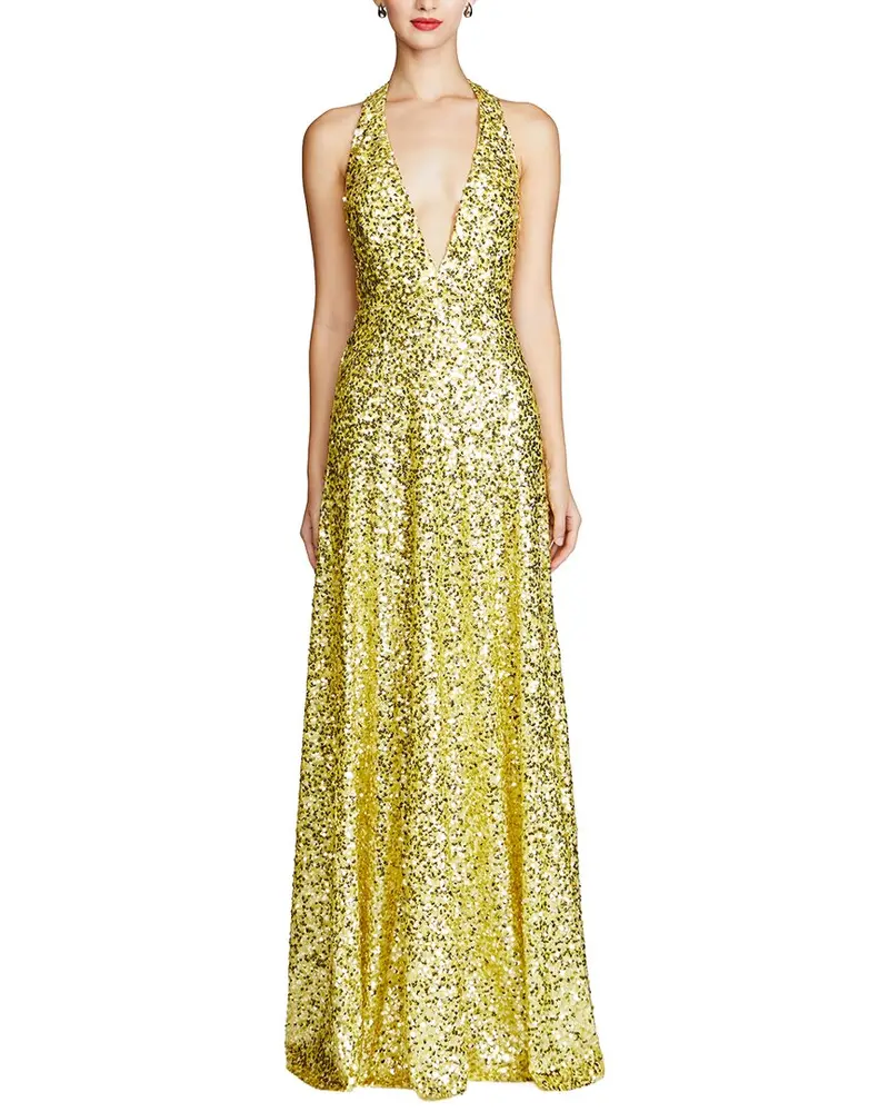 Halston Renata Sequins Gown 1