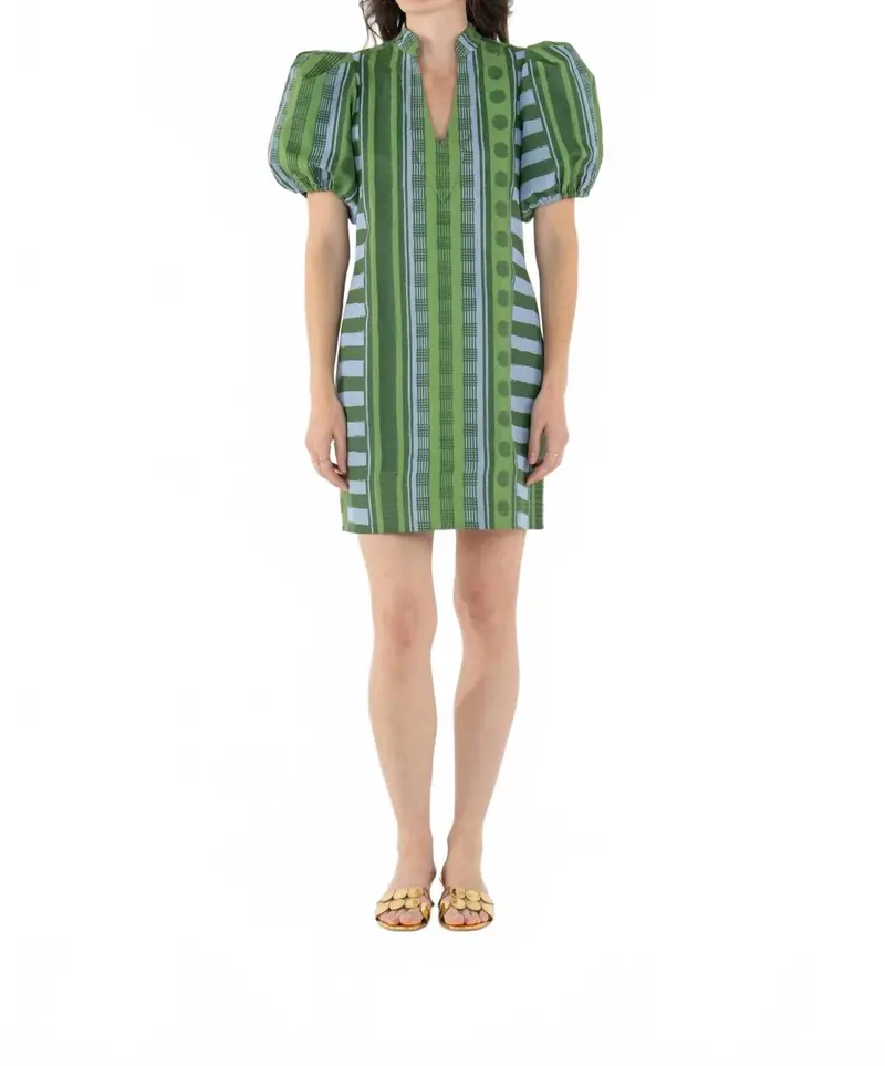 Hampton Mini Dress In Forest Jubilee 1