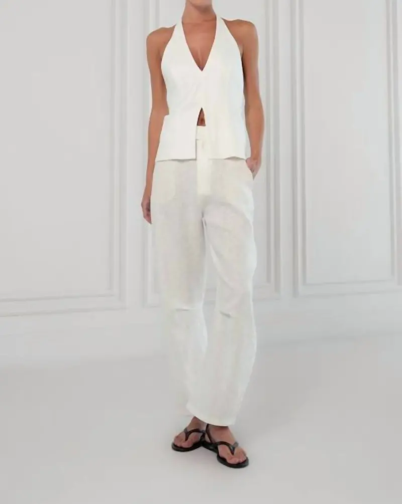 Hania Pant In Off White 1