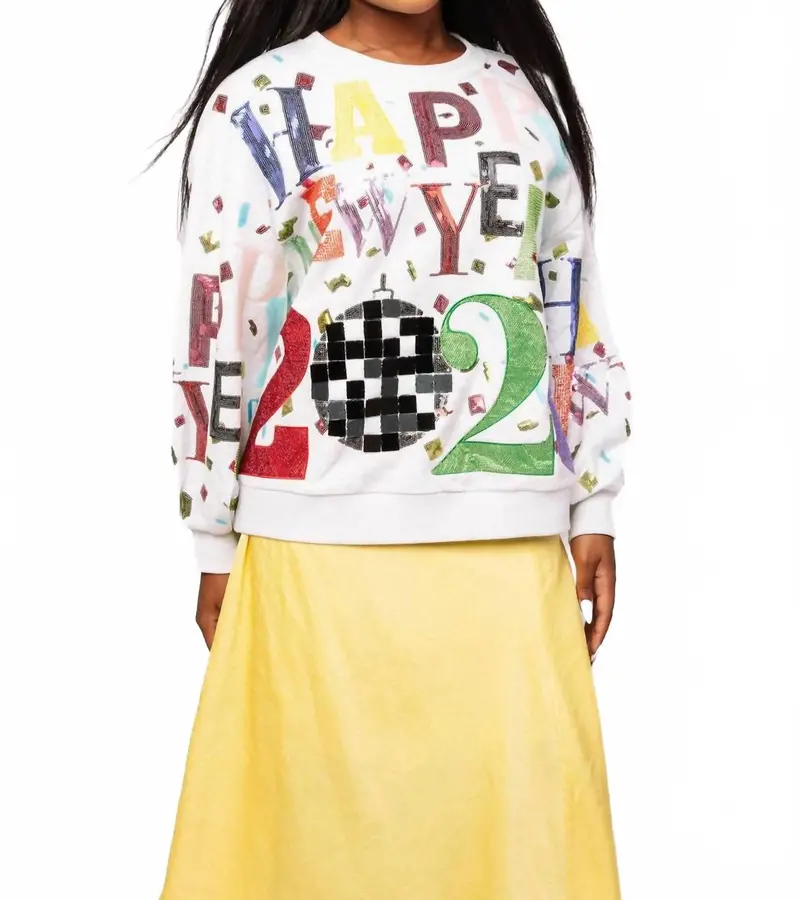 Happy New Year 2026 Sweatshirt In Grey 1