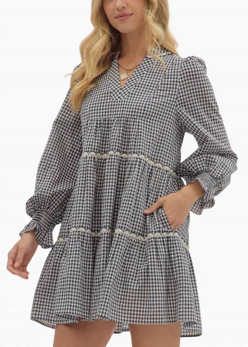 Harriet Mini Dress In Navy 1