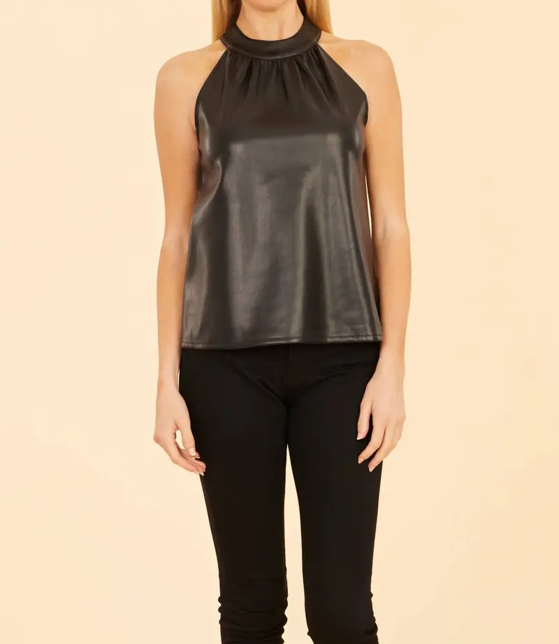 Hashi Halter Top In Black 1