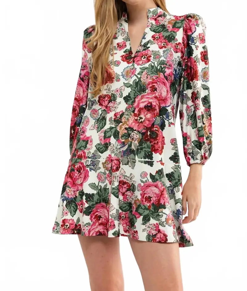 Hazel Mini Dress In Floral 1