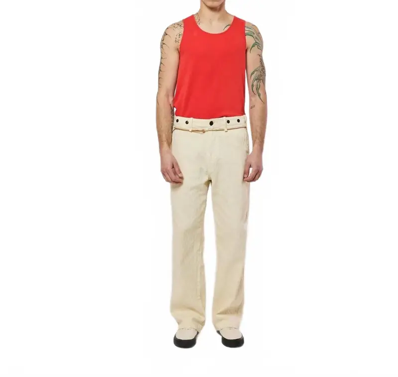 Hemming Pant In Ivory 1