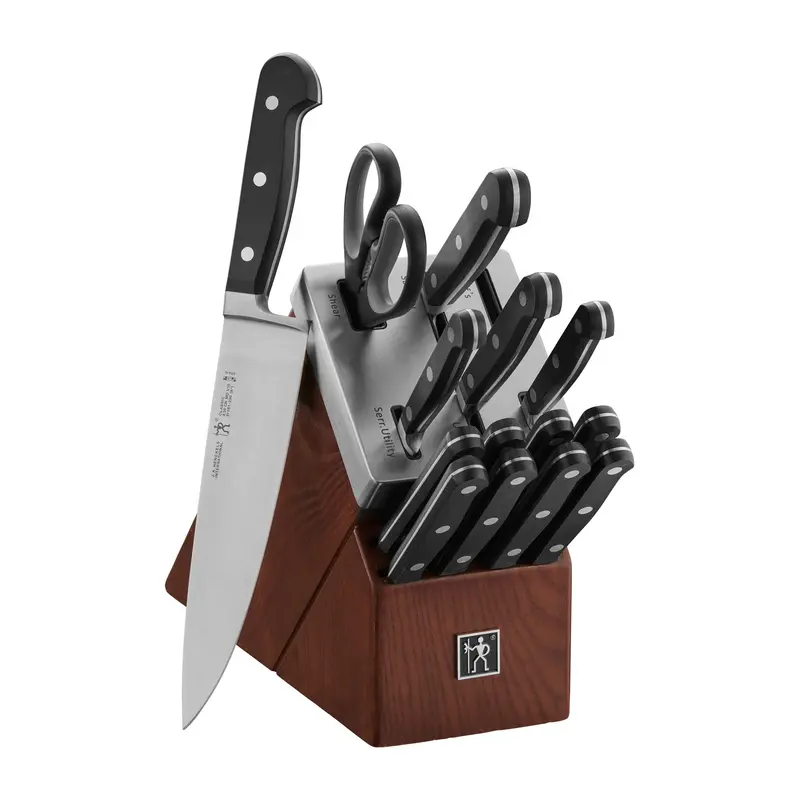Henckels Classic 15-Pc Self-Sharpening Knife Block Set 1