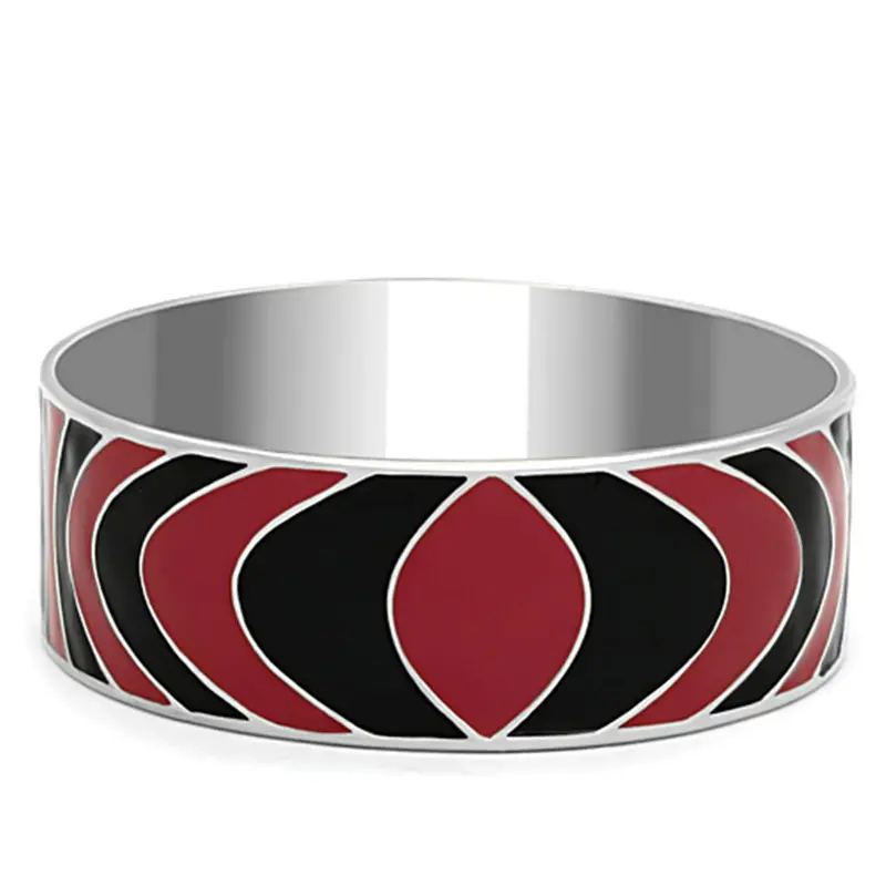 High Polished (No Plating) Stainless Steel Bangle With Epoxy In Multi Color 1