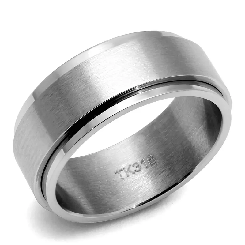 High Polished (No Plating) Stainless Steel Ring With No Stone 1
