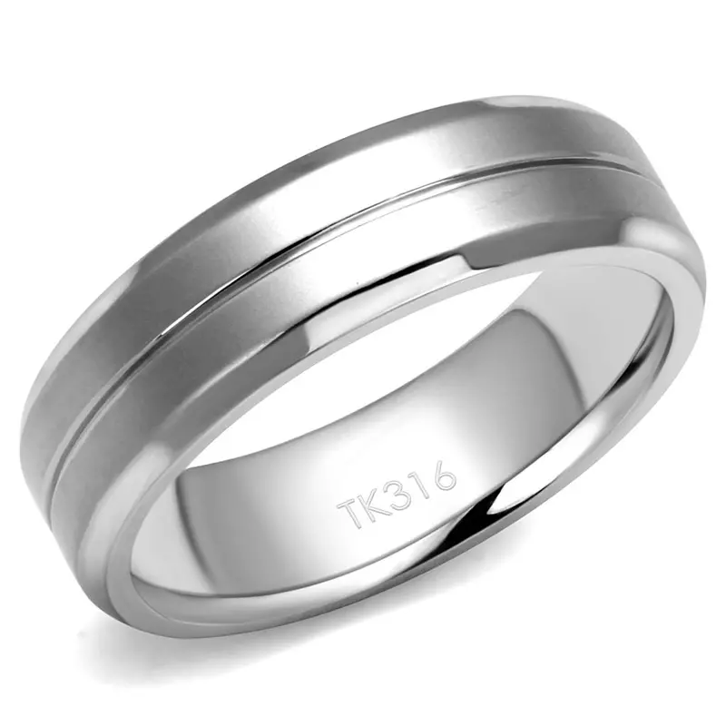 High Polished (No Plating) Stainless Steel Ring With No Stone 1