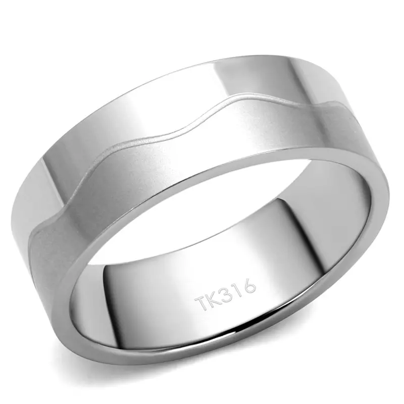High Polished (No Plating) Stainless Steel Ring With No Stone 1